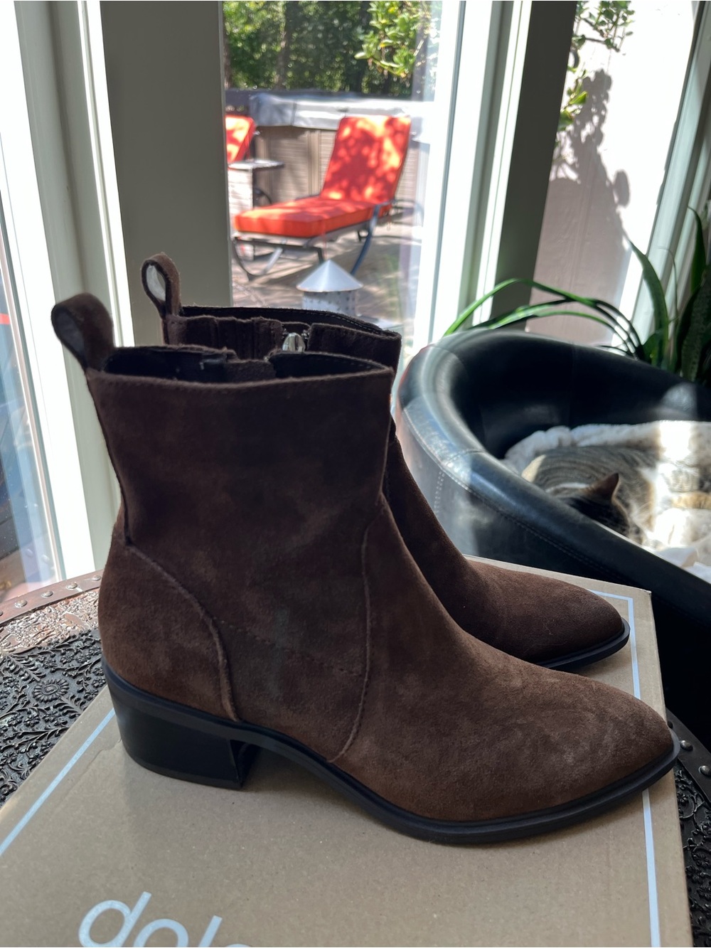 DOLCE VITA BRYSON BOOTIES IN COCOA SUEDE 8 - Picture 10 of 14